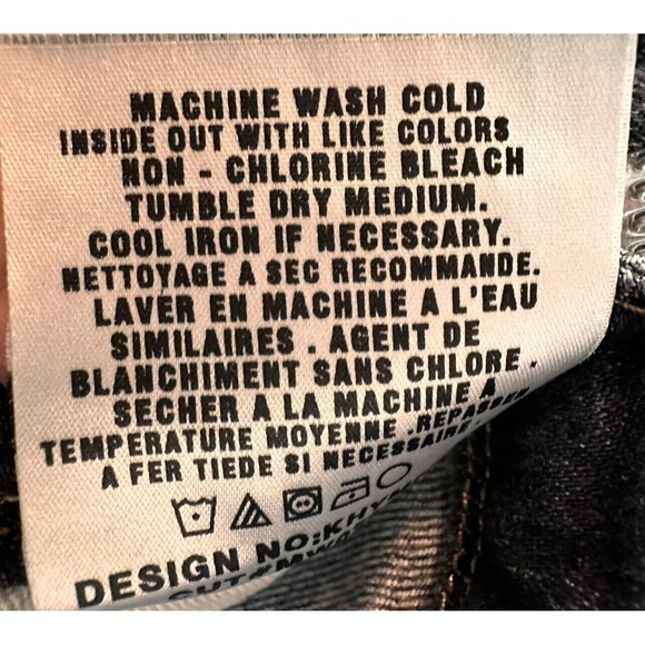 Joe's Jeans Womens Sz 30 Muse Fit Low Rise Bootcut Distressed Dark Wash - Picture 4 of 5